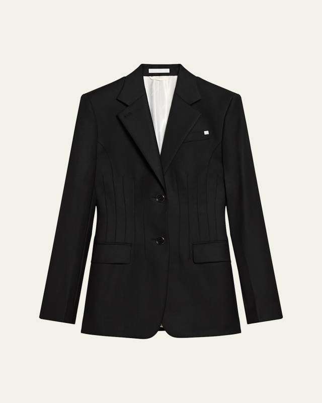 Darted Wool Blazer